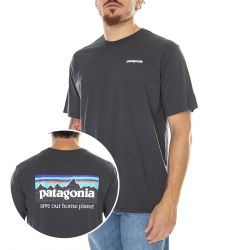 Patagonia-M's P-6 Mission Organic T-Shirt Grayling Brown - Maglietta Girocollo Uomo Grigia