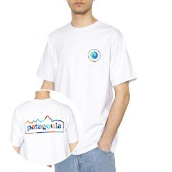 Patagonia-M's Unity Fitz Responsibili-Tee White - Maglietta Girocollo Uomo Bianca