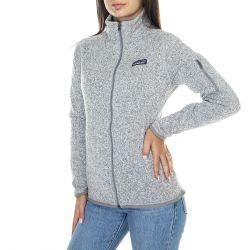 Patagonia-W's Better Sweater Jkt Birch White - Giacca Donna Grigia