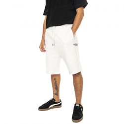 PENFIELD-Hudson Script Sweat Short Nimbus Cloud - Bermuda in Felpa Uomo Grigi