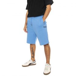 PENFIELD-Hudson Script Sweat Short Riviera - Bermuda in Felpa Uomo Blu