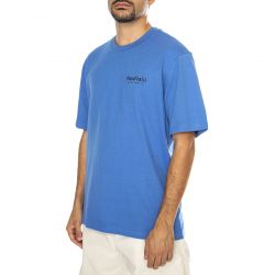 PENFIELD-Hudson Script T-Shirt Bright Cobalt - Maglietta Girocollo Uomo Blu