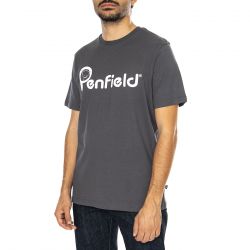 PENFIELD-Penfield Bear Chest Print T-Shirt Ebony - Maglietta Girocollo Uomo Grigia