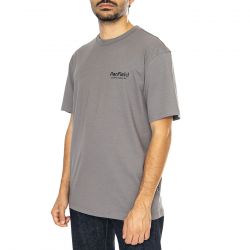 PENFIELD-Penfield Hudson Script T-Shirt Castlerock - Maglietta Girocollo Uomo Grigia