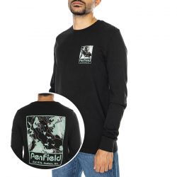 PENFIELD-Penfield Yosemite Trail Back G Black - Maglietta Girocollo Uomo Nera