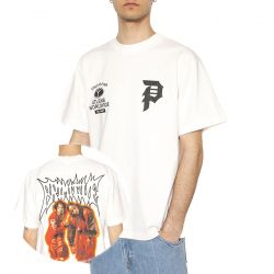 Primitive-Primitive Glow Tee White - Maglietta Girocollo Uomo Bianca-PAPHO2431