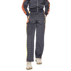 Puma-Road To Unit AOP Straight Track Pants Dark Op New Navy - Pantaloni Donna Multicolore