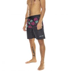 Santa Cruz-Dressen Rose Crew Two Black - Costume da Bagno Uomo Nero / Multi