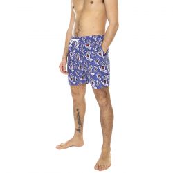 Santa Cruz-M' Hands All Over Swimshort Navy Blue - Costume da Bagno Uomo Blu / Multicolore