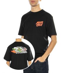 Santa Cruz-Meek Concrete Slasher Tee Black - Maglietta Girocollo Uomo Nera