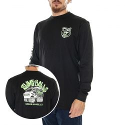 Santa Cruz-Mike Giant Van L/S T-Shirt Black - Maglietta Girocollo Uomo Nera