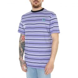 Santa Cruz-Mini Hand Stripe T-Shirt Lavender - Maglietta Girocollo Uomo Viola Multicolore-SCA-TEE-9208