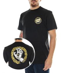 Santa Cruz-Screaming 50 T-Shirt Black - Maglietta Girocollo Uomo Nera