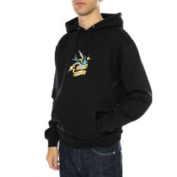 Santa Cruz-Sommer Sparrow Front Black - Felpa Uomo Nera