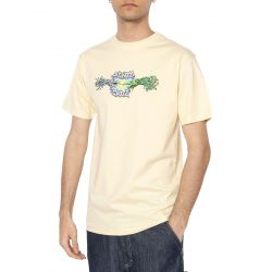 Santa Cruz-Wooten Contact Front T-Shirt Vanilla - Maglietta Girocollo Uomo Beige
