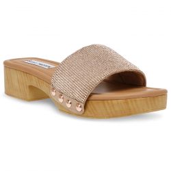Steve Madden-Adaze Rose Fold Micro with Matching Jellystone - Sandali Donna Oro
