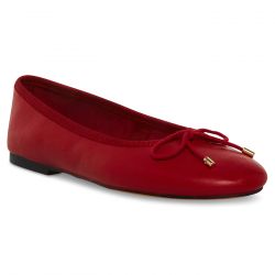 Steve Madden-Bellami Red Leather Sheep Nappa Loafer Shoes