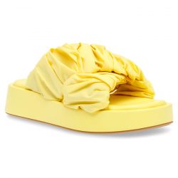 Steve Madden-Bellshore Yellow Nylon Sandals