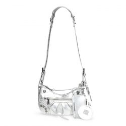 Steve Madden-BGlowing Silver Synthetic PU - Borsa a Tracolla Argento