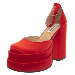 Steve Madden-Charlize Red Satin - Sandali Donna Rossi-SM-CHAR28S1-RED