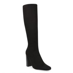 Steve Madden-Fortified Black Microsuede Boots -SMSFORTIFIED-BLK