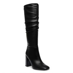 Steve Madden-LEXUS Black Leather - Stivali Donna Neri