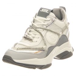Steve Madden-Motocross White / Grey - Scarpe Donna Bianche