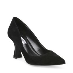 Steve Madden-Notary Black Sued - Scarpe Décolleté Donna Nere-SMSNOTARY-BLKS