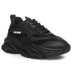 Steve Madden-W Possession Black + Mesh Shoes
