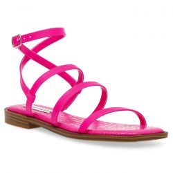 Steve Madden-Superbly Hot Pink Nappa PU Sandals