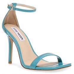 Steve Madden-Uphill Teal Pat Recycled PU Sandals