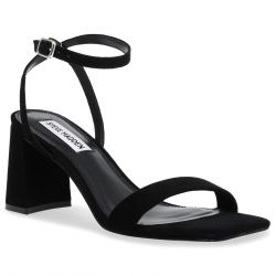 Steve Madden-Luxe Black Suede - Sandali Donna Neri
