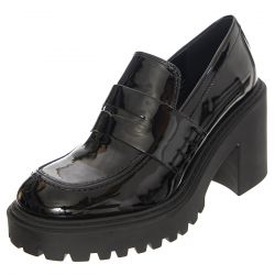 Steve Madden-W' Obsidian Black Patent Shoes - Scarpe Donna Nere