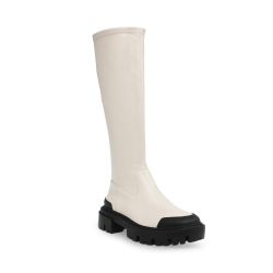 Steve Madden-Avalanche Bone / Black - Stivali Donna Bianchi-SMSAVALANCHE-BON