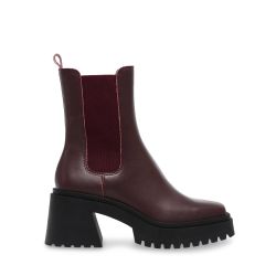 Steve Madden-Fynn Burg Leat - Stivaletti Donna Bordeaux-SMSFYNN-BUR