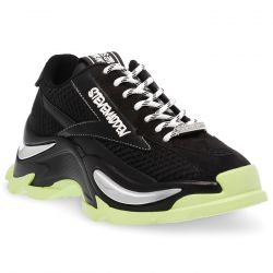 Steve Madden-W Zoomz Black / Lime Shoes