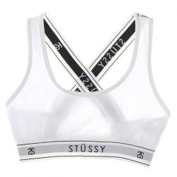 Stussy-W' Cross Back Crop White - Top Donna Bianco-213037PWHIT