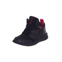 SUPRA-Kids Method Shoes - Black - Scarpe Stringate Profilo Alto Bambino Nere-58022-001-M