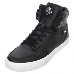 SUPRA-Kids Vaider - Scarpe Stringate Profilo Alto Bambino Nere