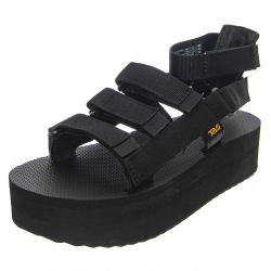 TEVA-W' Flatform Mevia Black Sandals