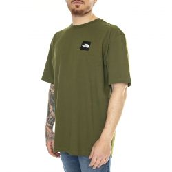 The North Face-M NSE Patch S/S Tee Forest Olive - Maglietta Girocollo Uomo Verde