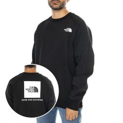 The North Face-M Raglan Redbox Crew TNF Black - Felpa Girocollo Uomo Nera