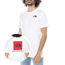 The North Face-Mens Red Box T-Shirt - White - Maglietta Girocollo Uomo Bianca-T92TX2FN4