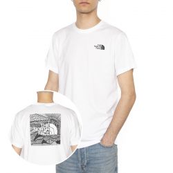 The North Face-Men’s S/S Box Nse Celebration Tee - Maglietta Girocollo Uomo Bianca