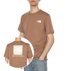 The North Face-Men’s S/S Box Nse Tee - Maglietta Girocollo Uomo Marrone