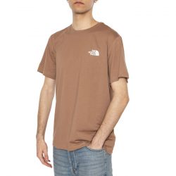 The North Face-Men’s S/S Simple Dome Tee - Maglietta Girocollo Uomo Marrone