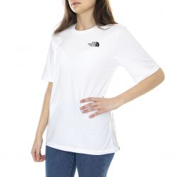 The North Face-Womens Relaxed Sd Tnf White Crew-Neck T-Shirt-NF0A4CESFN41