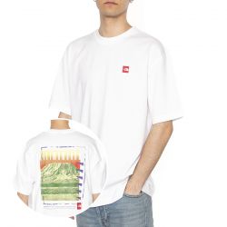 The North Face-Unisex Axys Oversized S/S Tee - Maglietta Girocollo Uomo Bianca