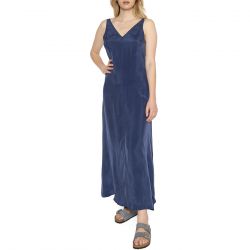 THINKING-Abito lungo blu Cupro Sade Blue Dress - Abito Donna Blu