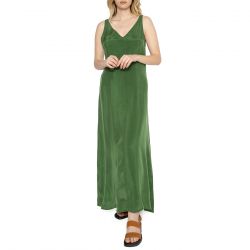 THINKING-Abito lungo verde Cupro Sade Dress - Abito Donna Verde